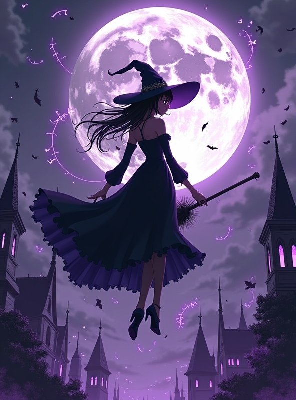 免费看漫画热播榜第6名番剧《魔女之夜》封面 - 魔法 / 奇幻