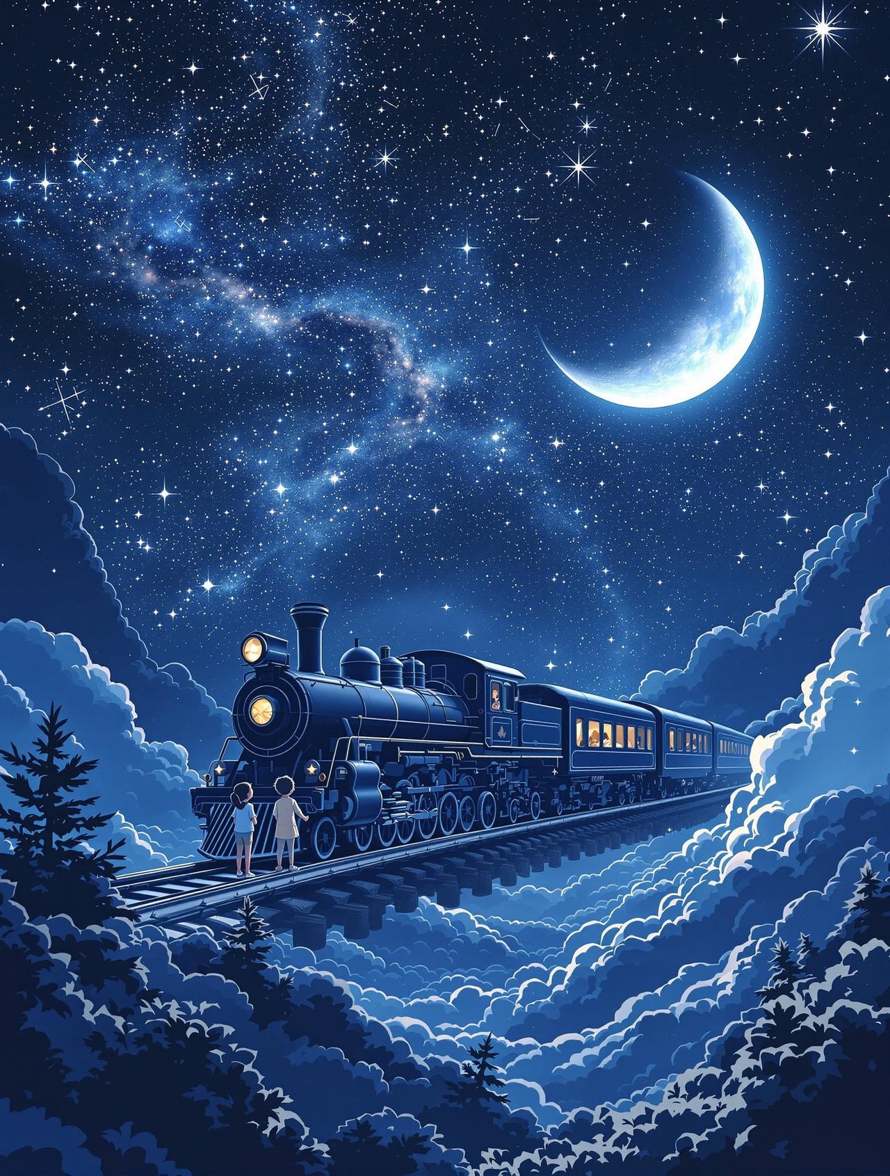 免费看漫画编辑精选番剧《银河铁道之夜》封面 - 童话 / 奇幻，编辑月见推荐